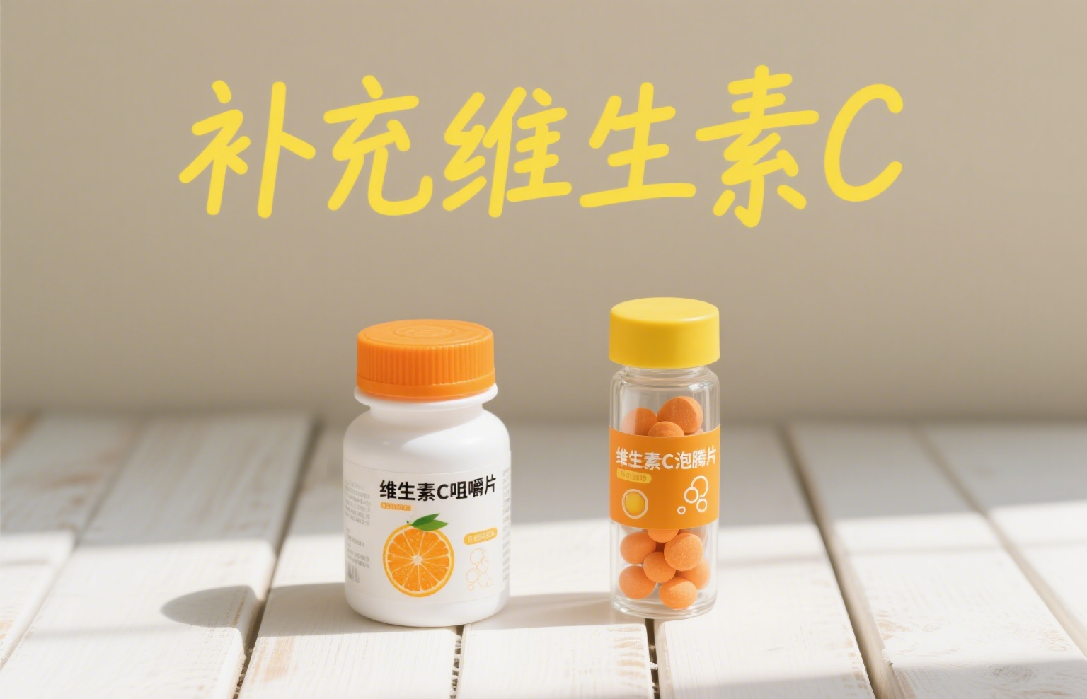 维生素C摄入不足?一文教你如何选择维生素C咀嚼片与泡腾片