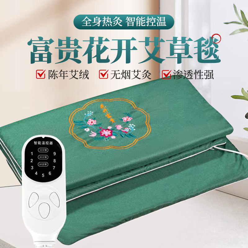艾灸电加热床垫加热毯艾草艾灸毯全身家用电褥子热敷毯