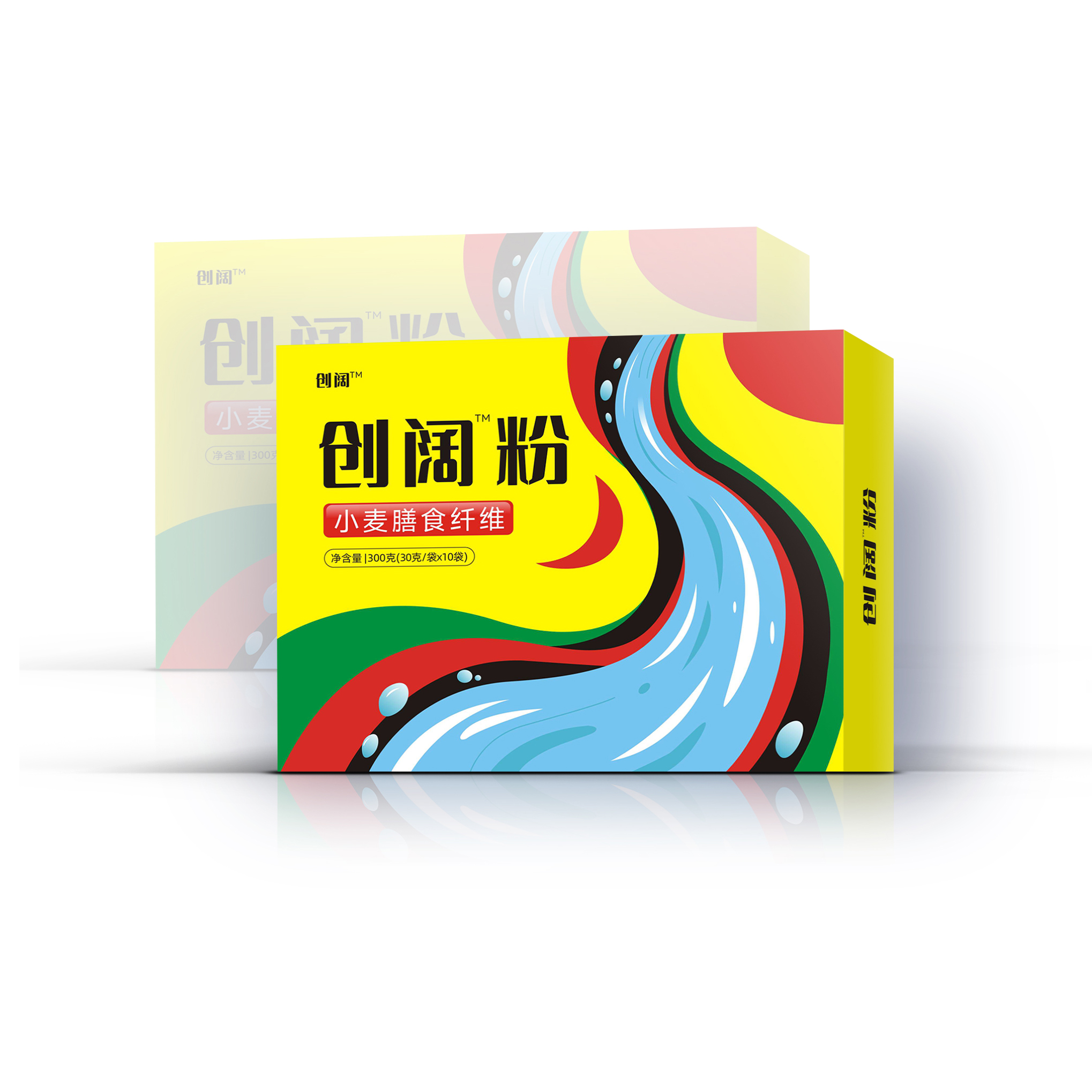 【5盒】创阔小麦膳食纤维30g/袋*10袋/盒