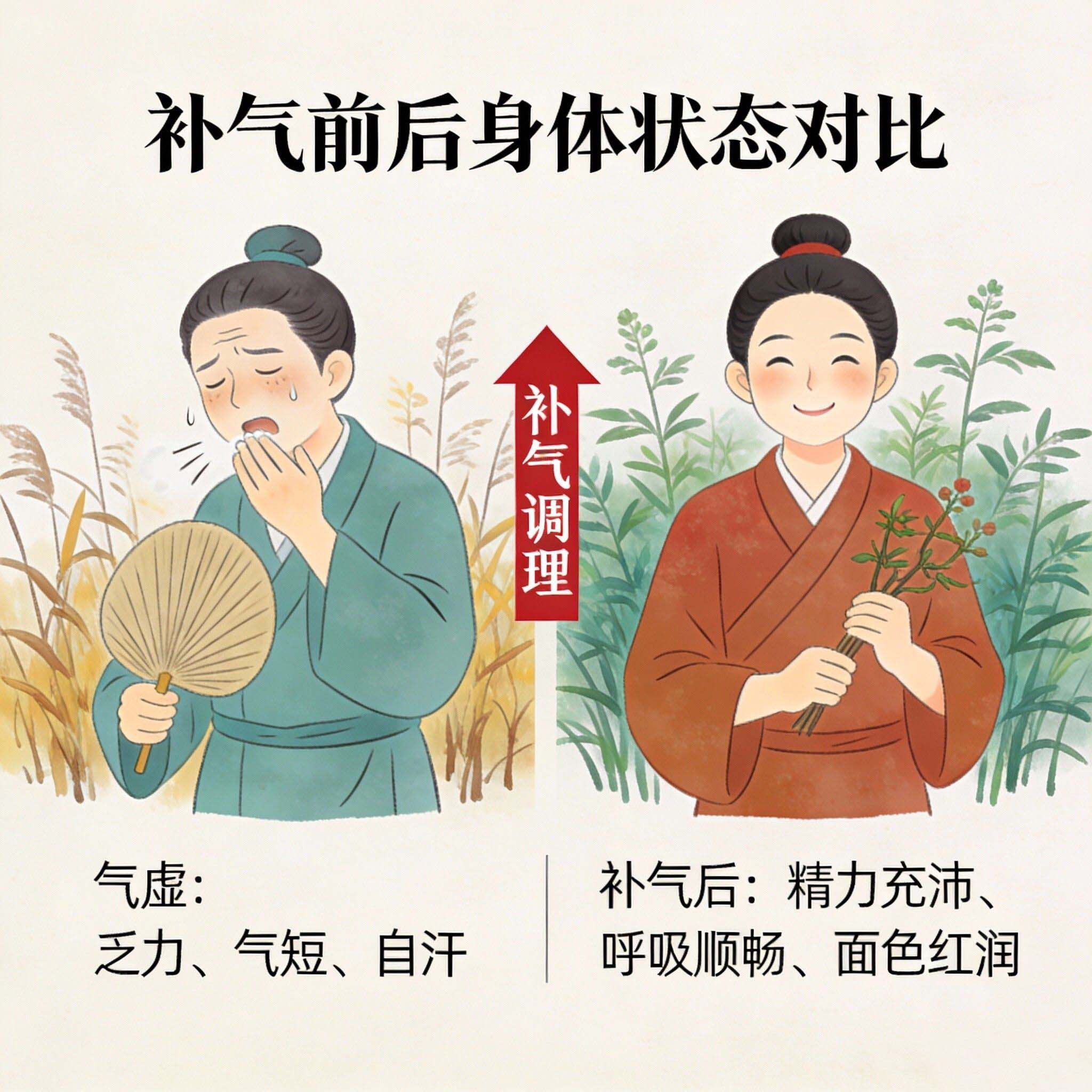 一个方子，心气、脾气、肺气、肾气、肝气，通通补足！元气满满！