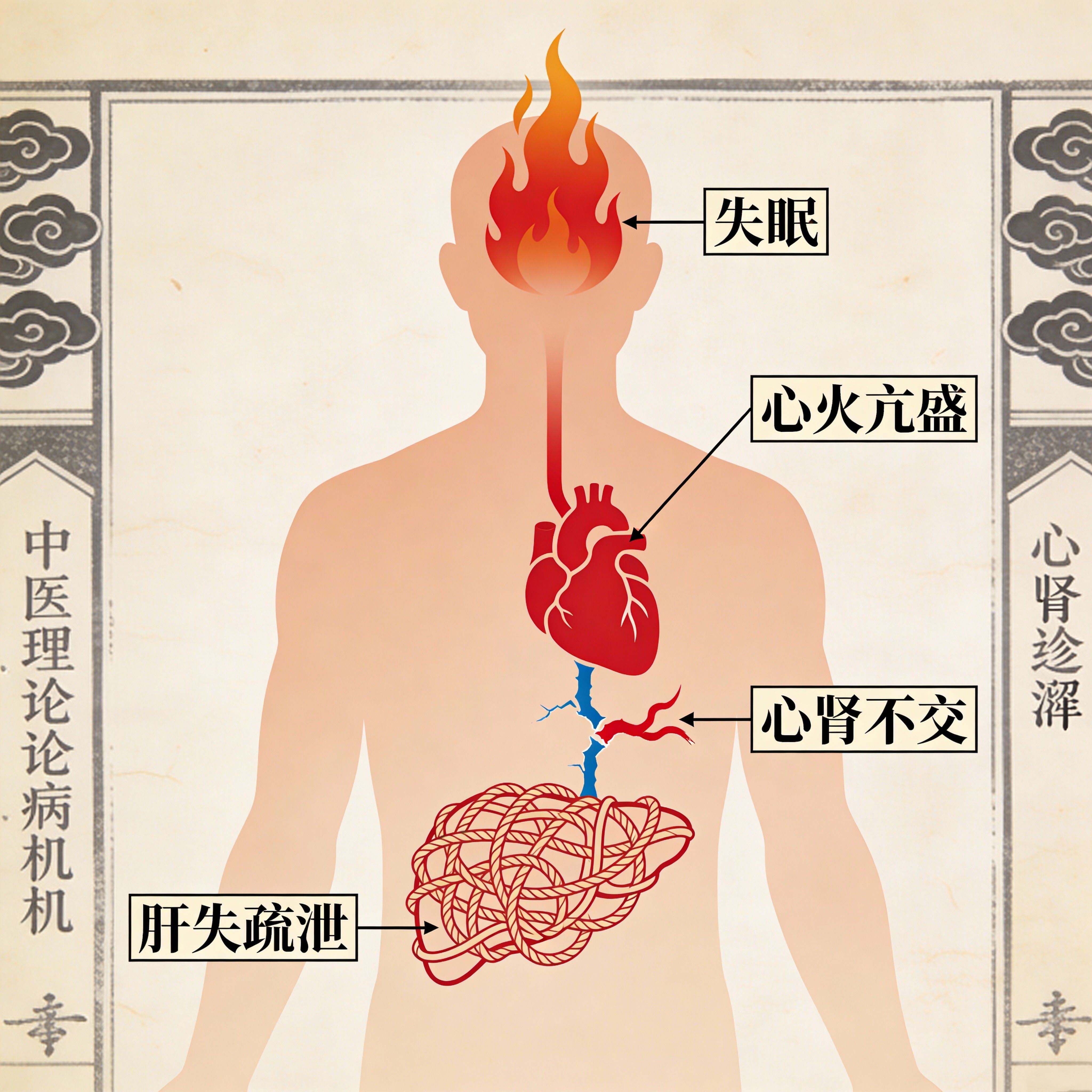 “心里有火”的失眠，有一个神奇的方子