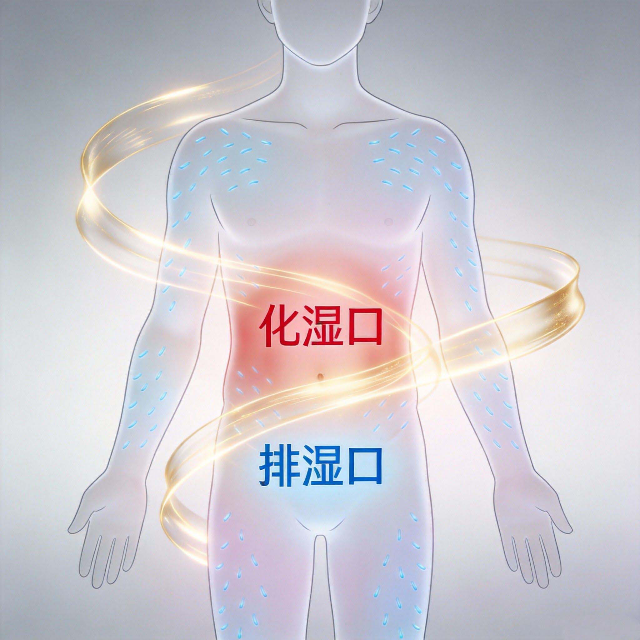 人体两个“祛湿口”，一个化湿、一个排湿！