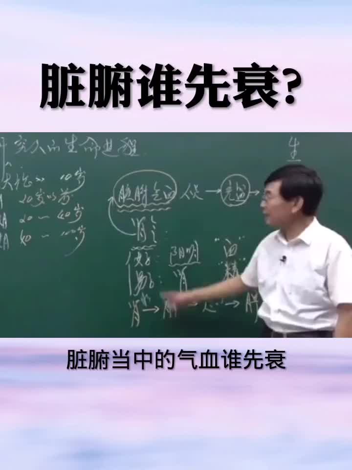 人的一生总要经历生长壮老衰死六个阶段，脏腑之中谁先衰呢？