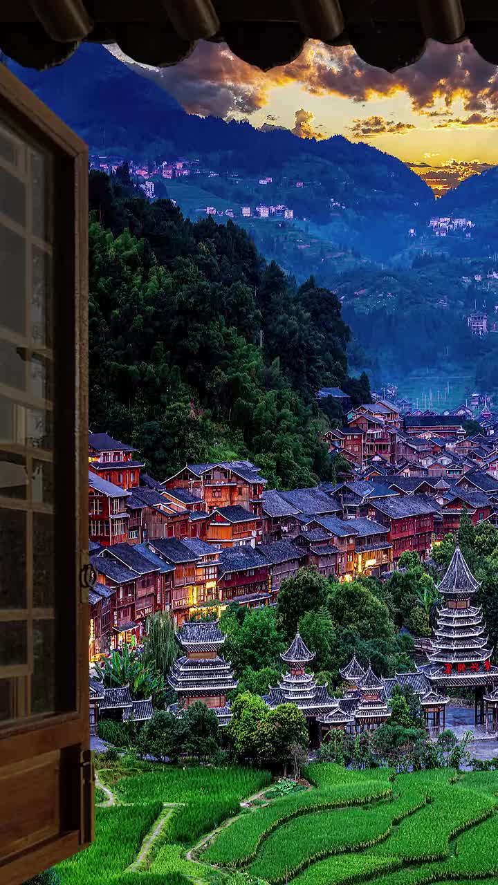 贵州黎平肇兴侗寨，有对象的一起来最美风景。没对象的，来一场旅行的偶遇。风景 旅行 肇兴侗寨