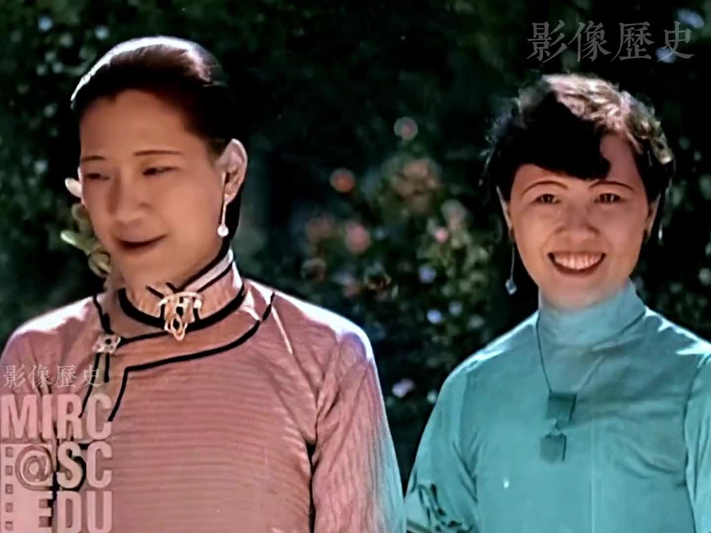 民国名媛真实影像：唐绍仪女儿最美，宋美龄闺蜜最时尚 民国 唐宝玫 施惠珍 珍贵影像