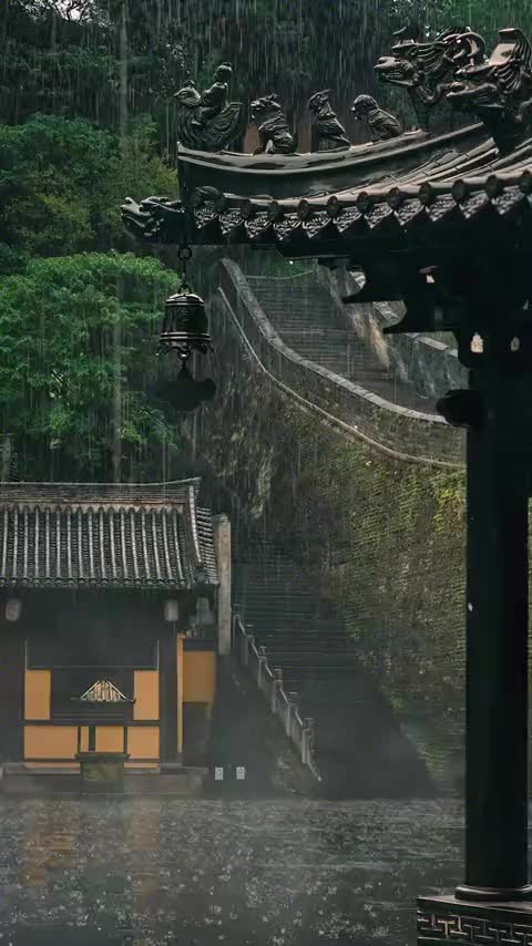 半生烟雨半生忧，一念心轻万事休。山后本是清净地，怎奈俗人一身愁