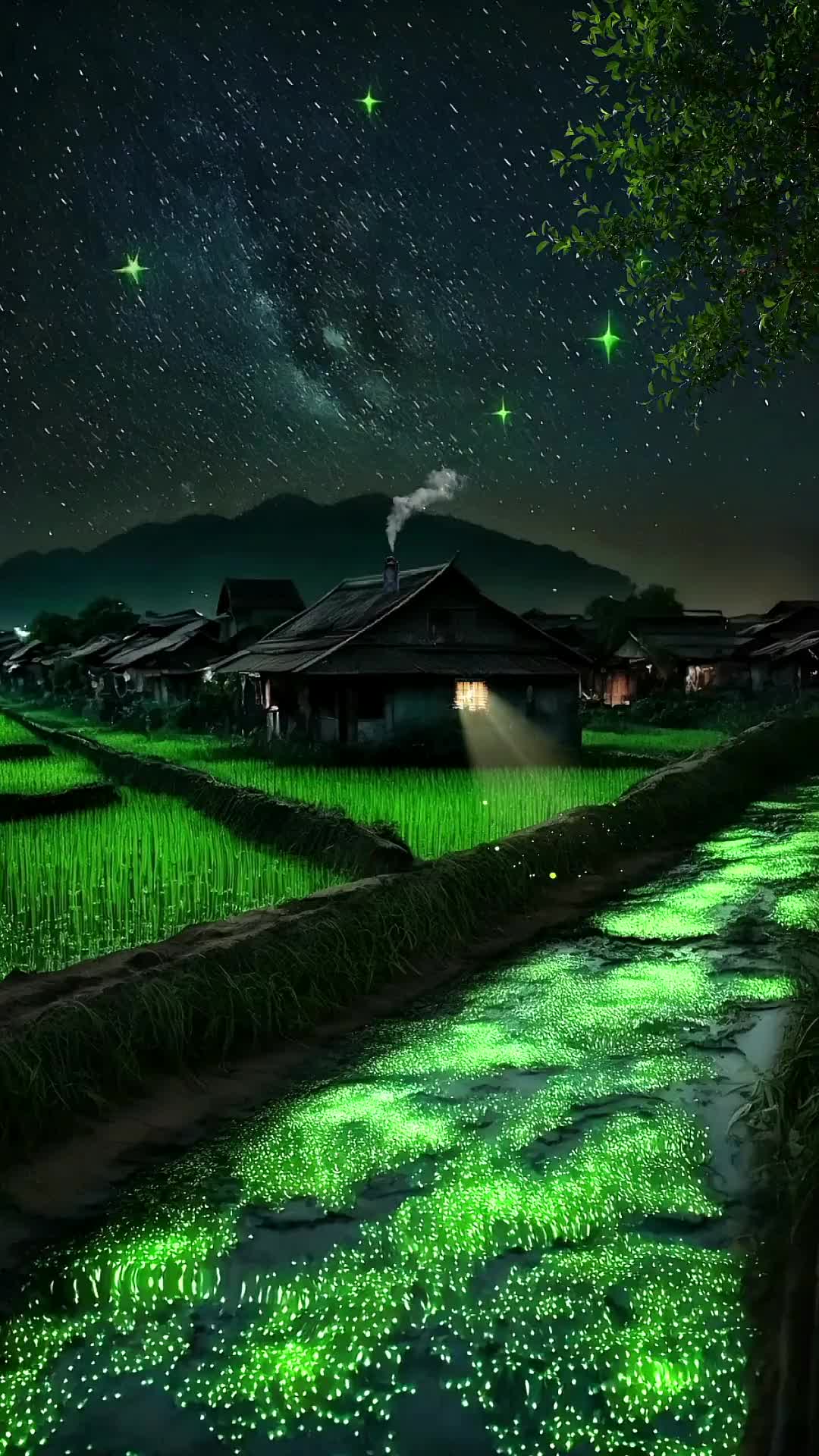 乡村夜景