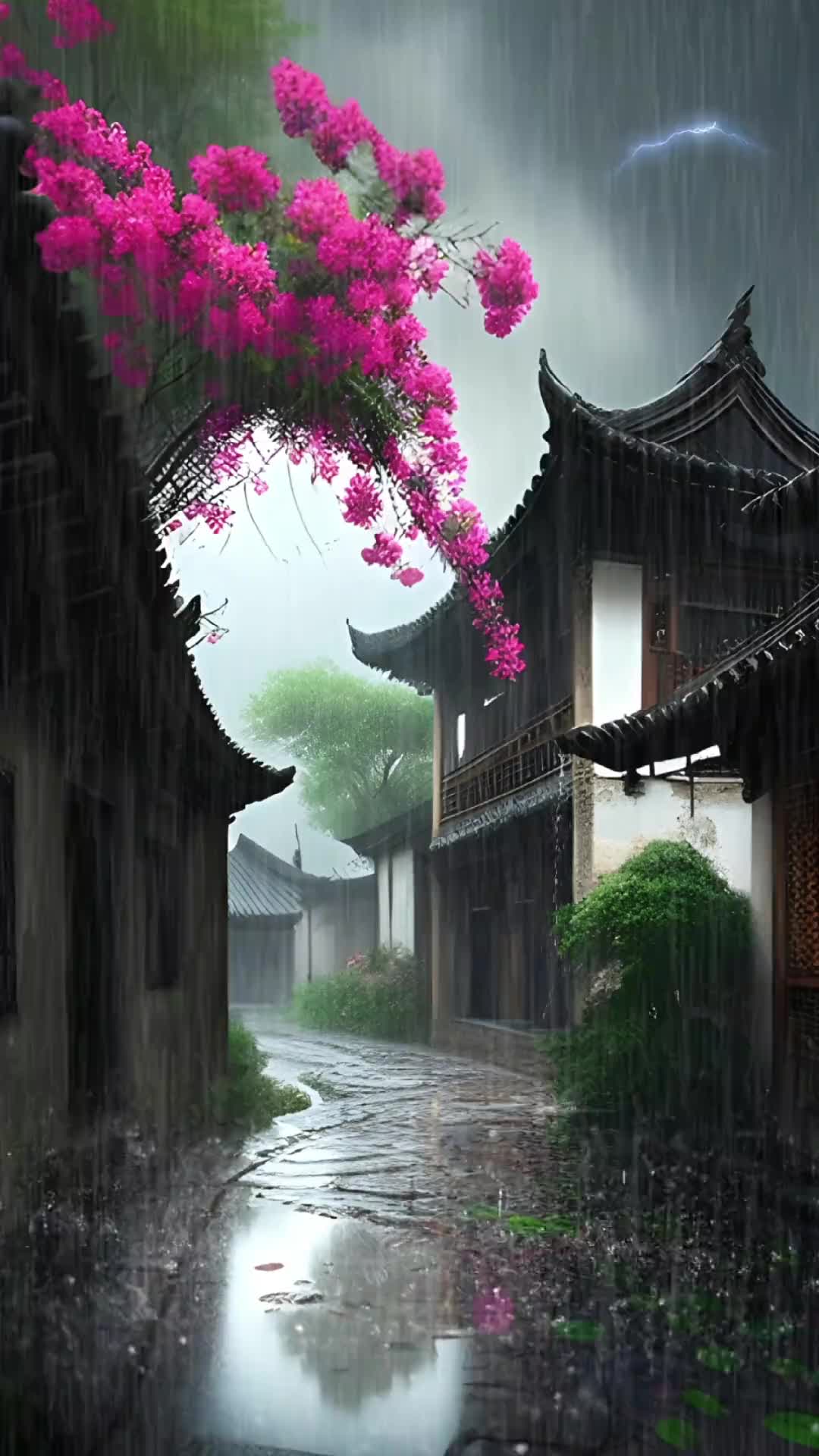 暮色烟雨，绵绵相思，指尖流泻，漫过心间。