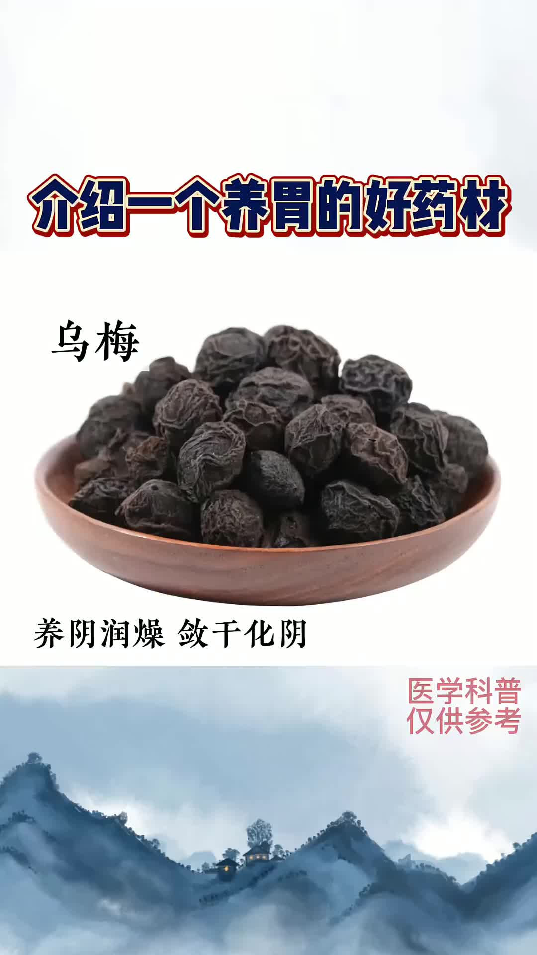 00011 推荐一个养胃的中药——乌梅