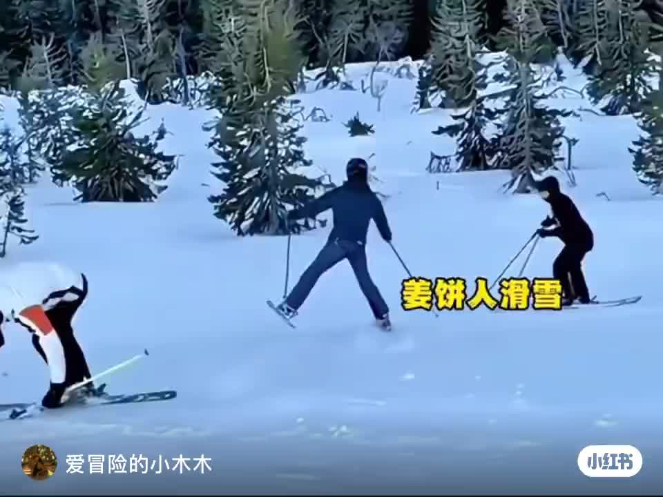 不开心就来看看，滑雪爆笑名场面