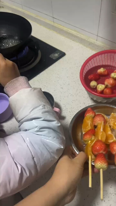 第一次制作冰糖葫芦