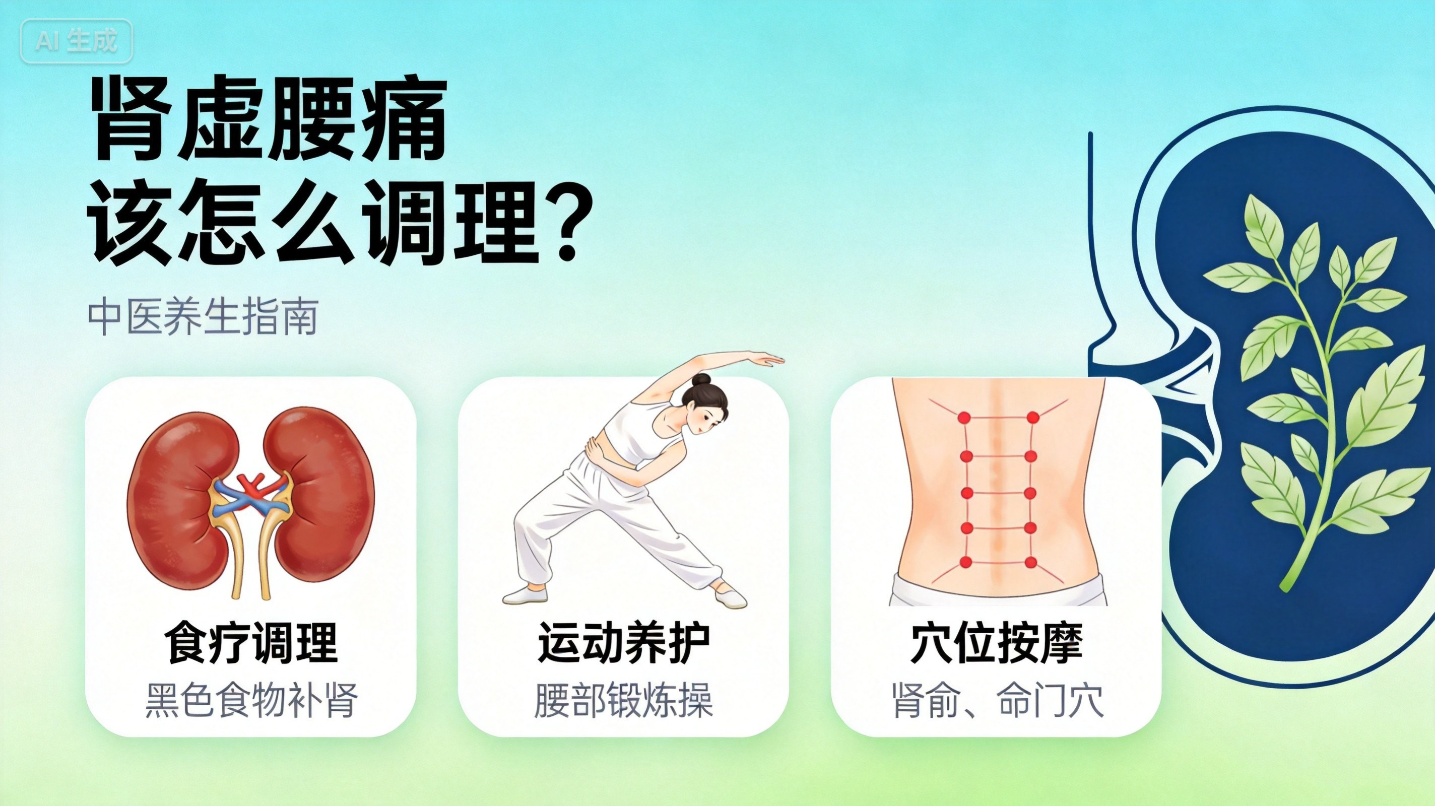 肾虚腰痛该怎么调理？这些一定要知道！