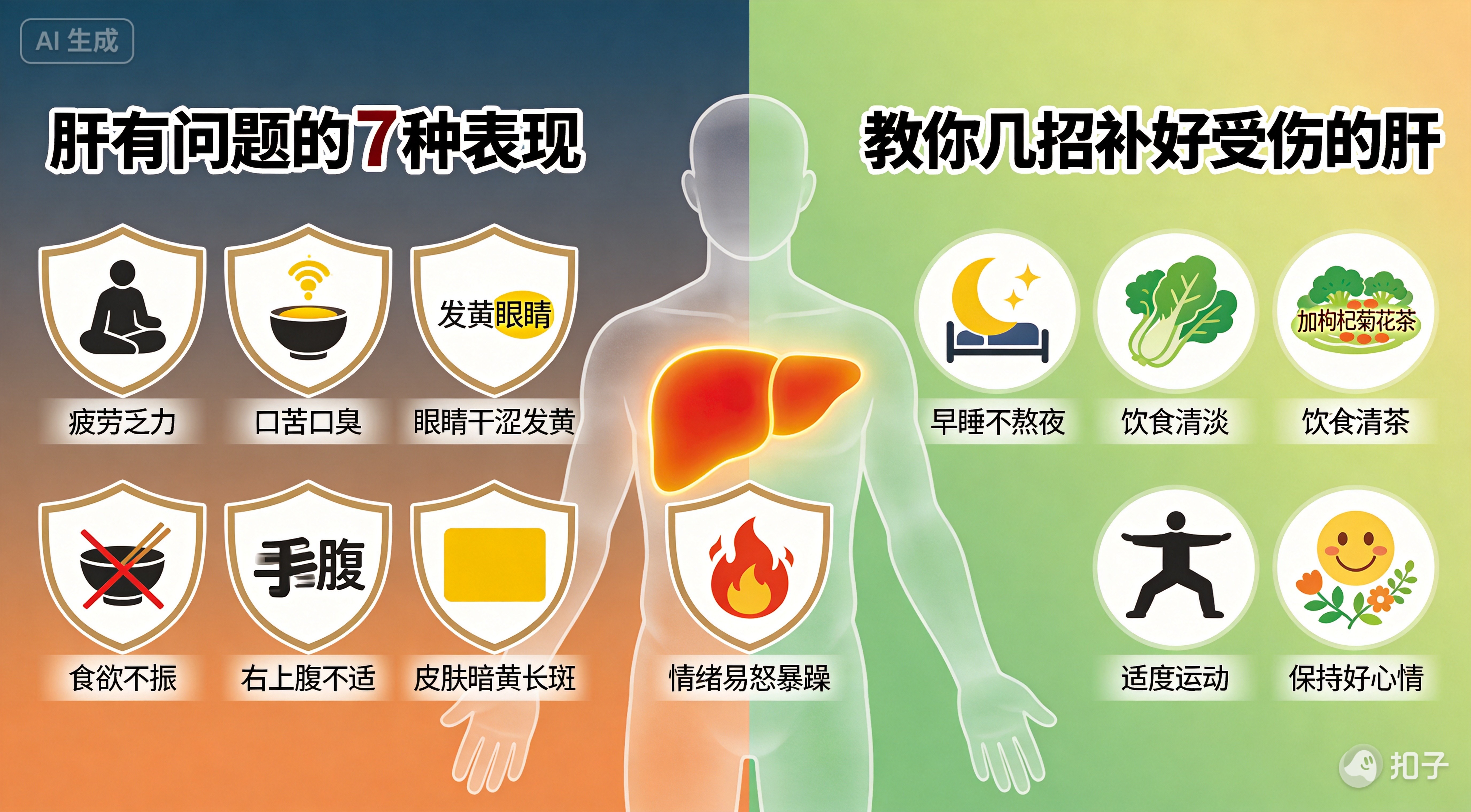 肝有问题的七种表现 教你几招“补”好受伤的肝