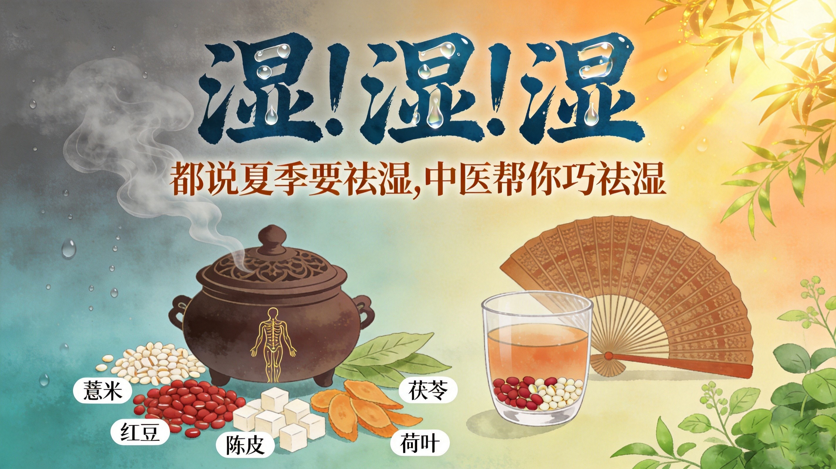 湿！湿！湿，都说夏季要祛湿，中医帮你巧祛湿