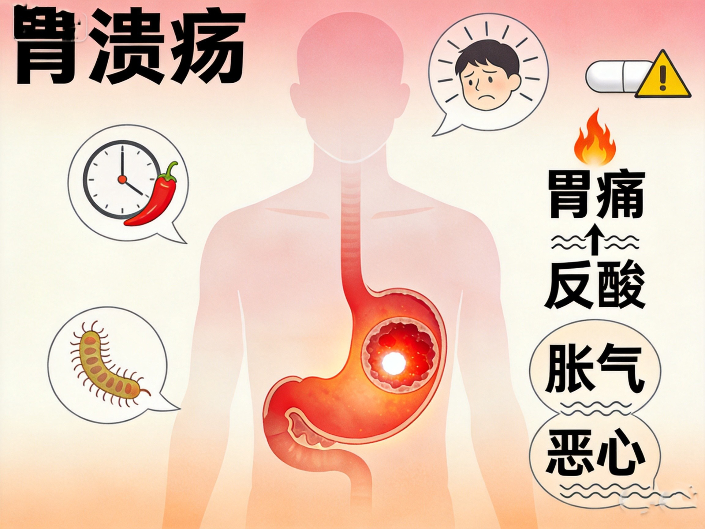 胃溃疡哪些食物不能吃？哪些食物又对改善胃溃疡有益？
