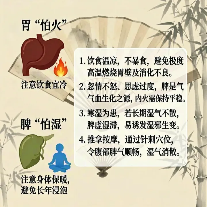 胃“怕火”、脾“怕湿”，4个方法养脾胃、祛寒湿
