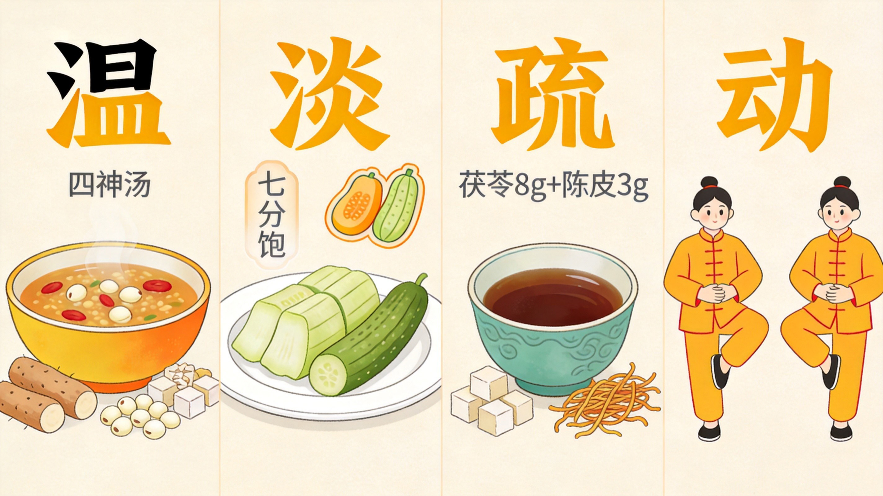 暑湿困脾、反复积食腹泻？中医教你护好脾胃阳气，安稳度过炎夏！
